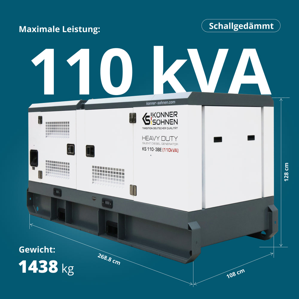 Tre-faset dieselkraftværk KS 110-3BE