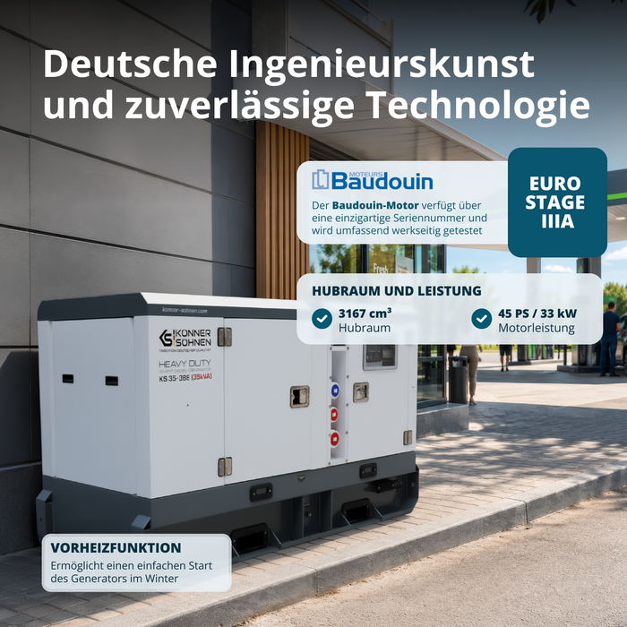 Tre-faset dieselkraftværk KS 35-3BE