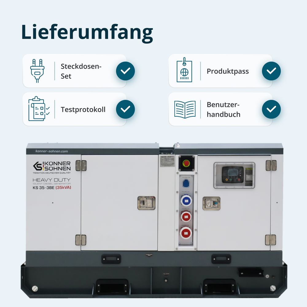 Tre-faset dieselkraftværk KS 35-3BE