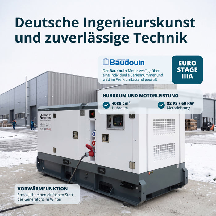 Tre-faset dieselkraftværk KS 72-3BE