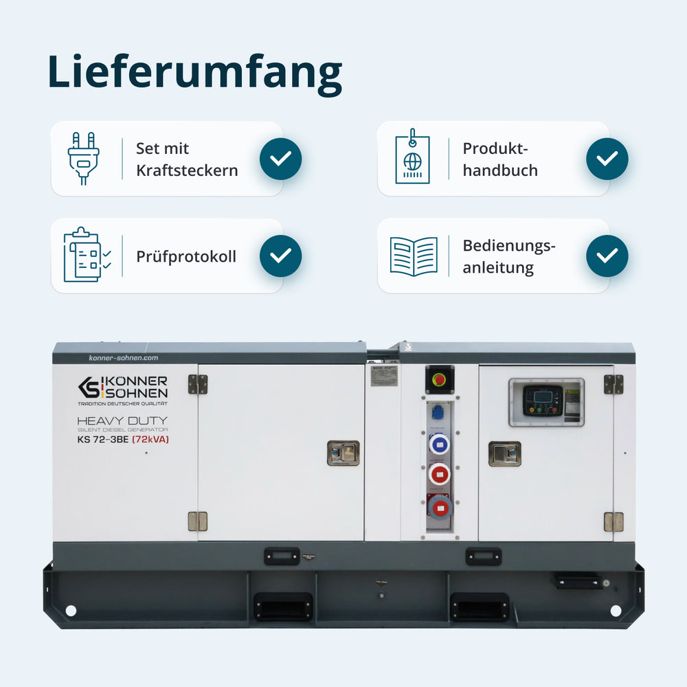 Tre-faset dieselkraftværk KS 72-3BE