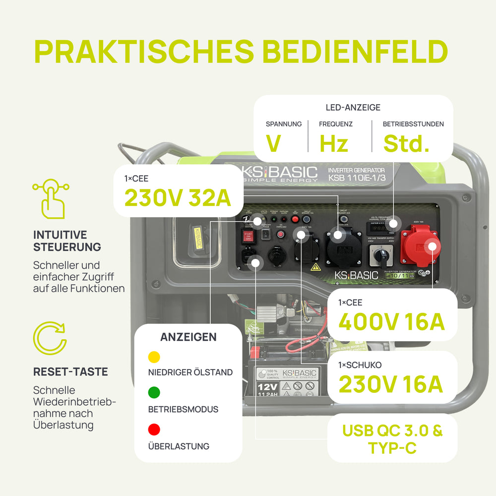 Invertergenerator KSB 110iE-1/3
