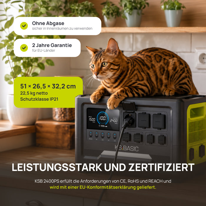 Bærbar Strømenhed KSB 2400PS