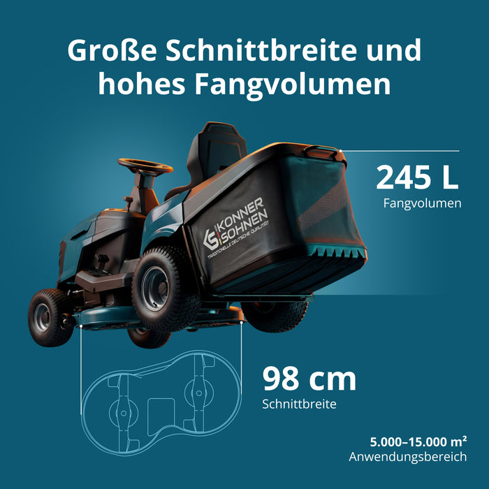 Bensindriven Traktor Gräsklippare KS 98TMG-H