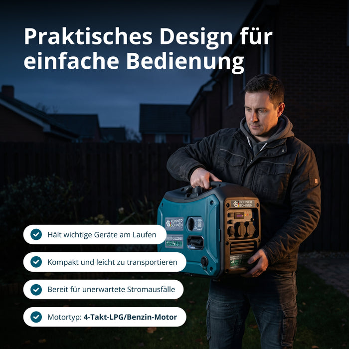 LPG/benzin invertergenerator KS 3000iG S