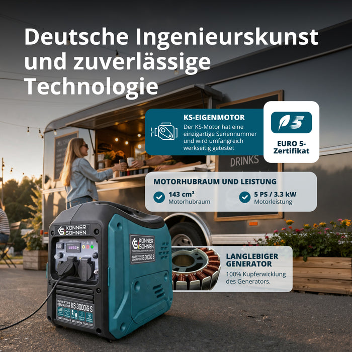 LPG/benzin invertergenerator KS 3000iG S