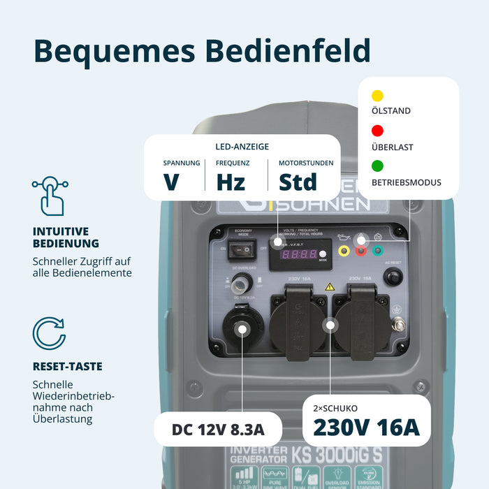 LPG/benzin invertergenerator KS 3000iG S