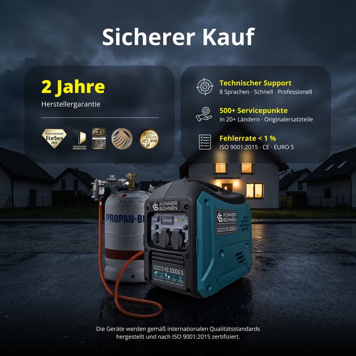 LPG/benzin invertergenerator KS 3000iG S