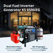 Inverter Generator KS 6500iEG (Benzin/Gas) thumbnail