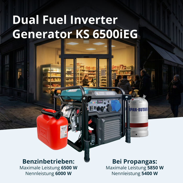 Инверторен генератор с двойно гориво KS 6500iEG