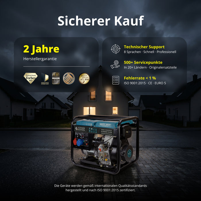 Γεννήτρια ντίζελ «Könner & Söhnen» KS 9100HDE-1/3 ATSR (EURO V)