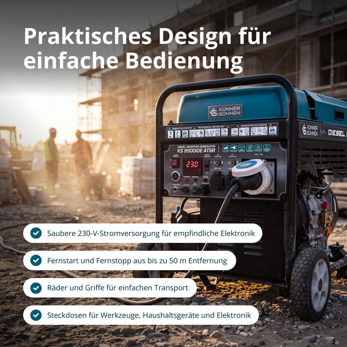 Diesel inverter generator KS 9500iDЕ ATSR