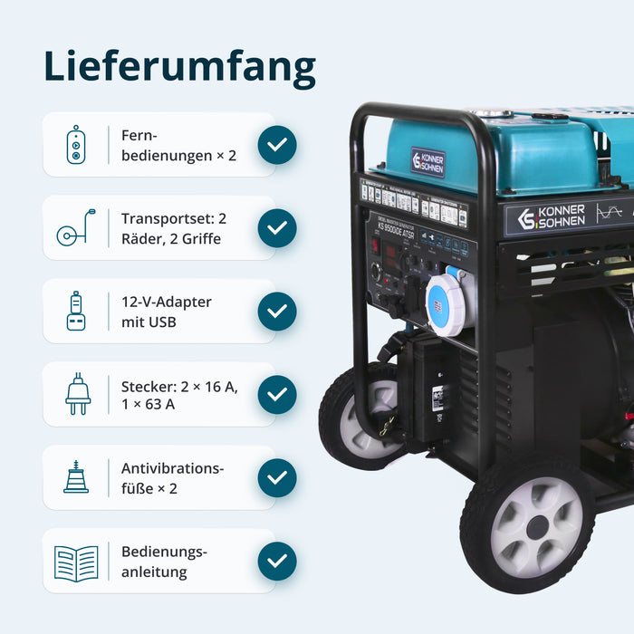 Diesel inverter generator KS 9500iDЕ ATSR