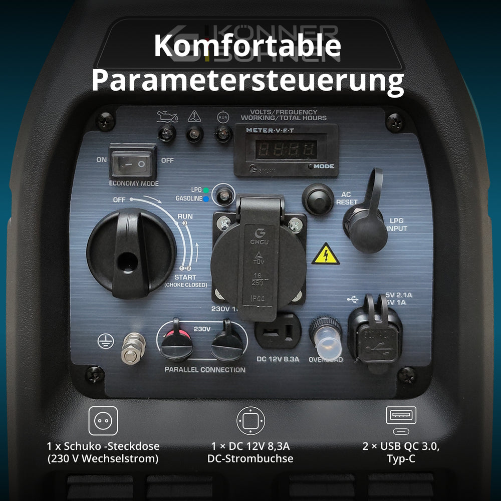 LPG/Benzin-Inverter-Generator KS 3100iG S
