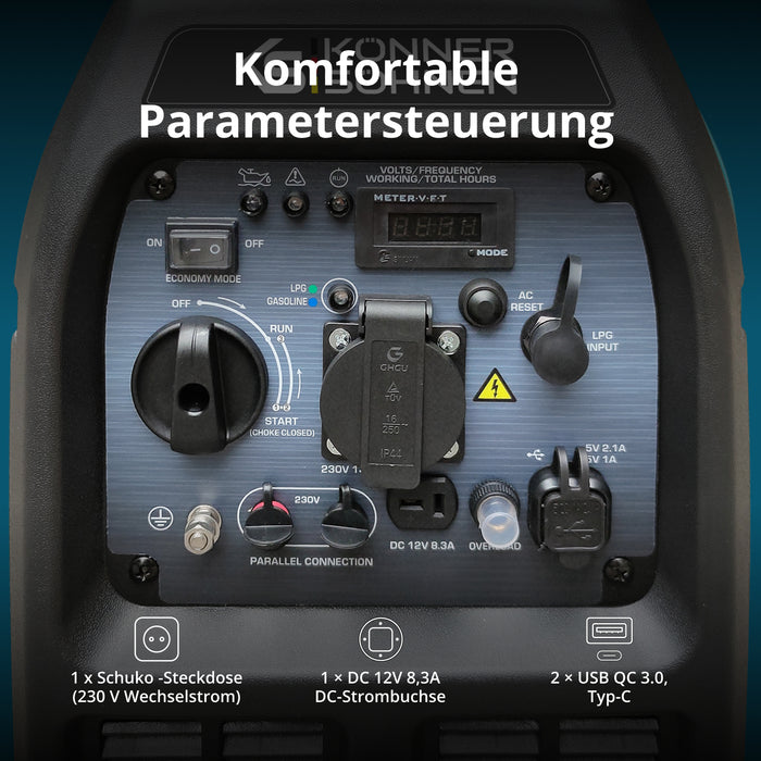 LPG/Benzin-Inverter-Generator KS 3100iG S
