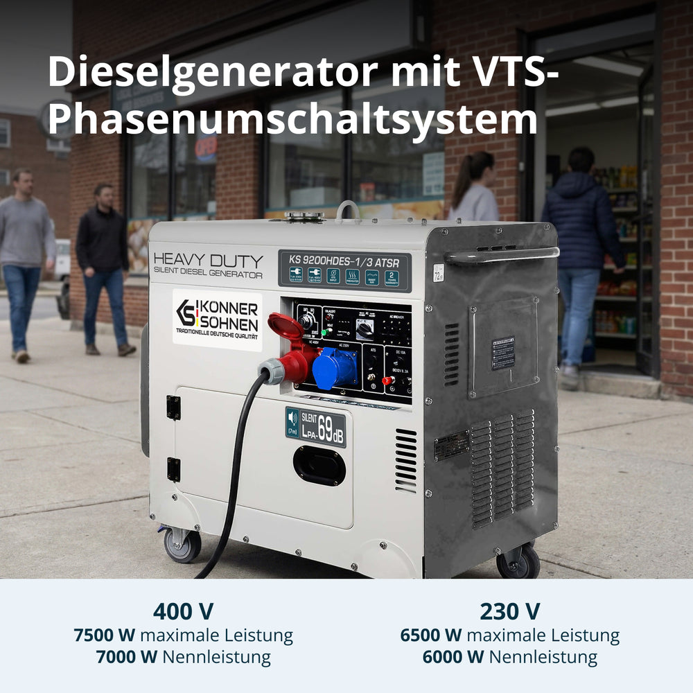 „Könner & Söhnen” KS 9200HDES-1/3 ATSR (EURO V) dízelgenerátor