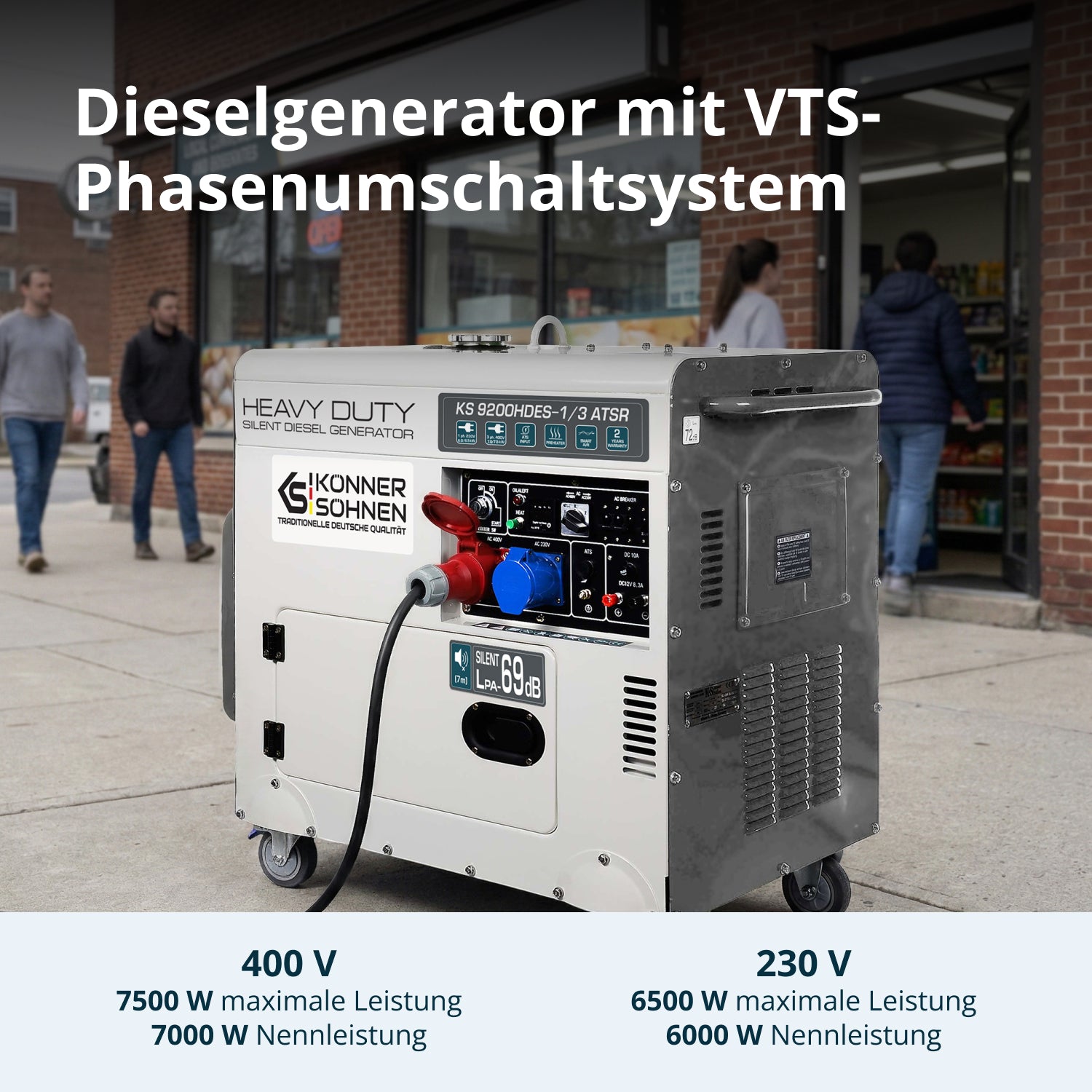 „Könner & Söhnen” KS 9200HDES-1/3 ATSR (EURO V) dízelgenerátor