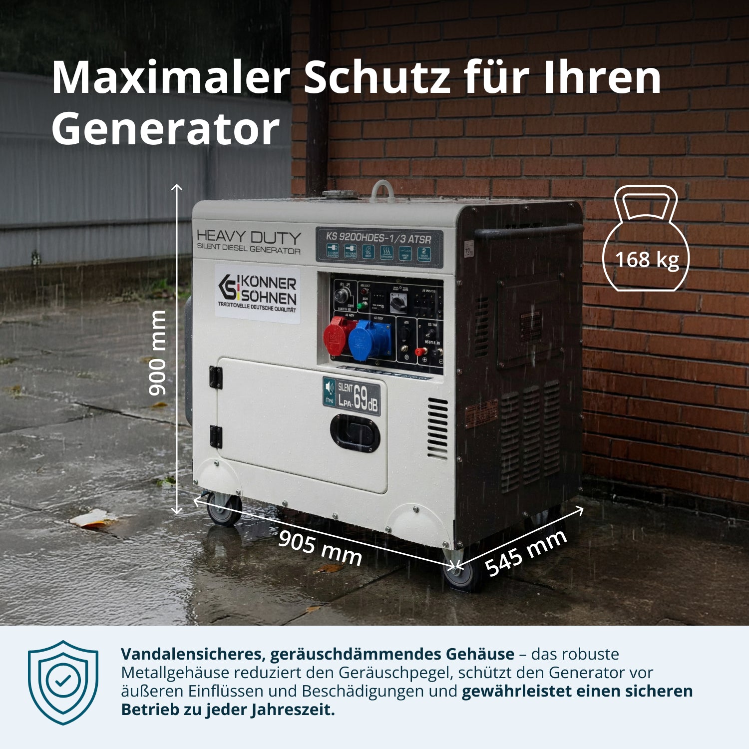„Könner & Söhnen” KS 9200HDES-1/3 ATSR (EURO V) dízelgenerátor