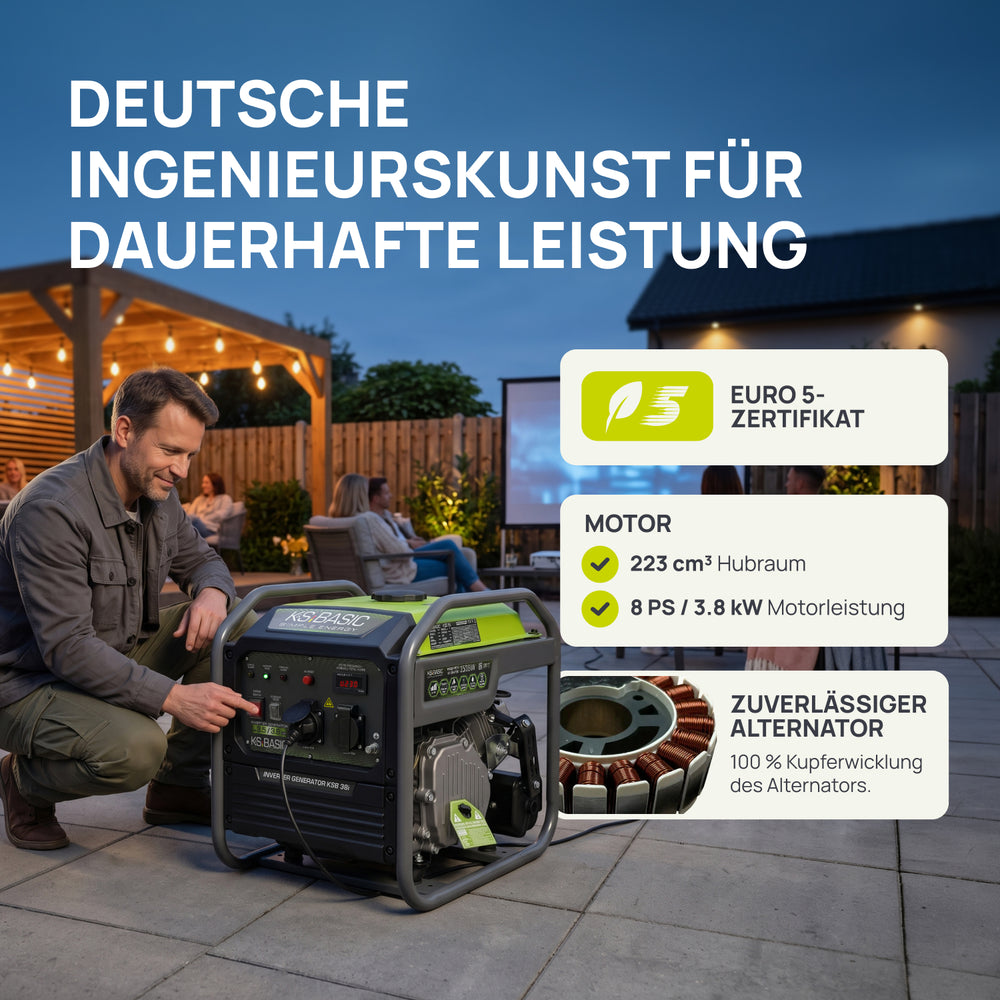 Invertorový generátor KSB 38i