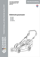 Elektrische grasmaaier  KS 32LM, KS 38LM, KS 42LM, KS 38LM-BL
