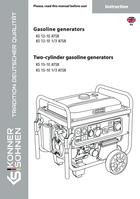 Gasoline generators. Two-cylinder gasoline generators