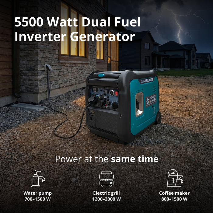 Invertorový generátor LPG/benzín KS 5500iEG S