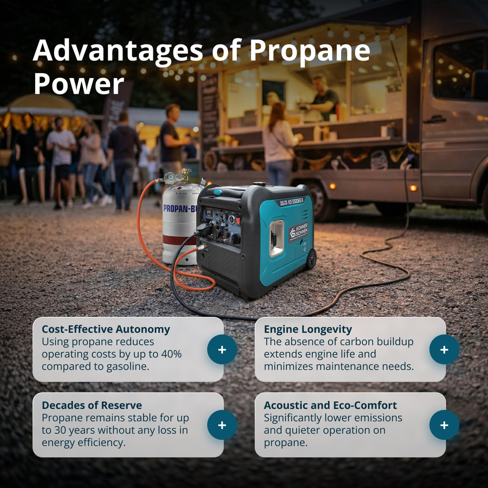 Invertorový generátor LPG/benzín KS 5500iEG S