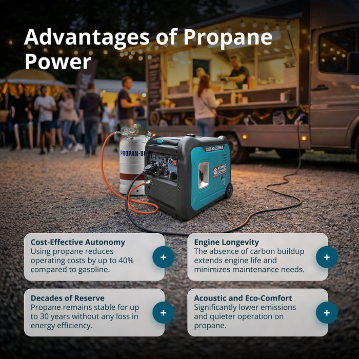 Invertorový generátor LPG/benzín KS 5500iEG S