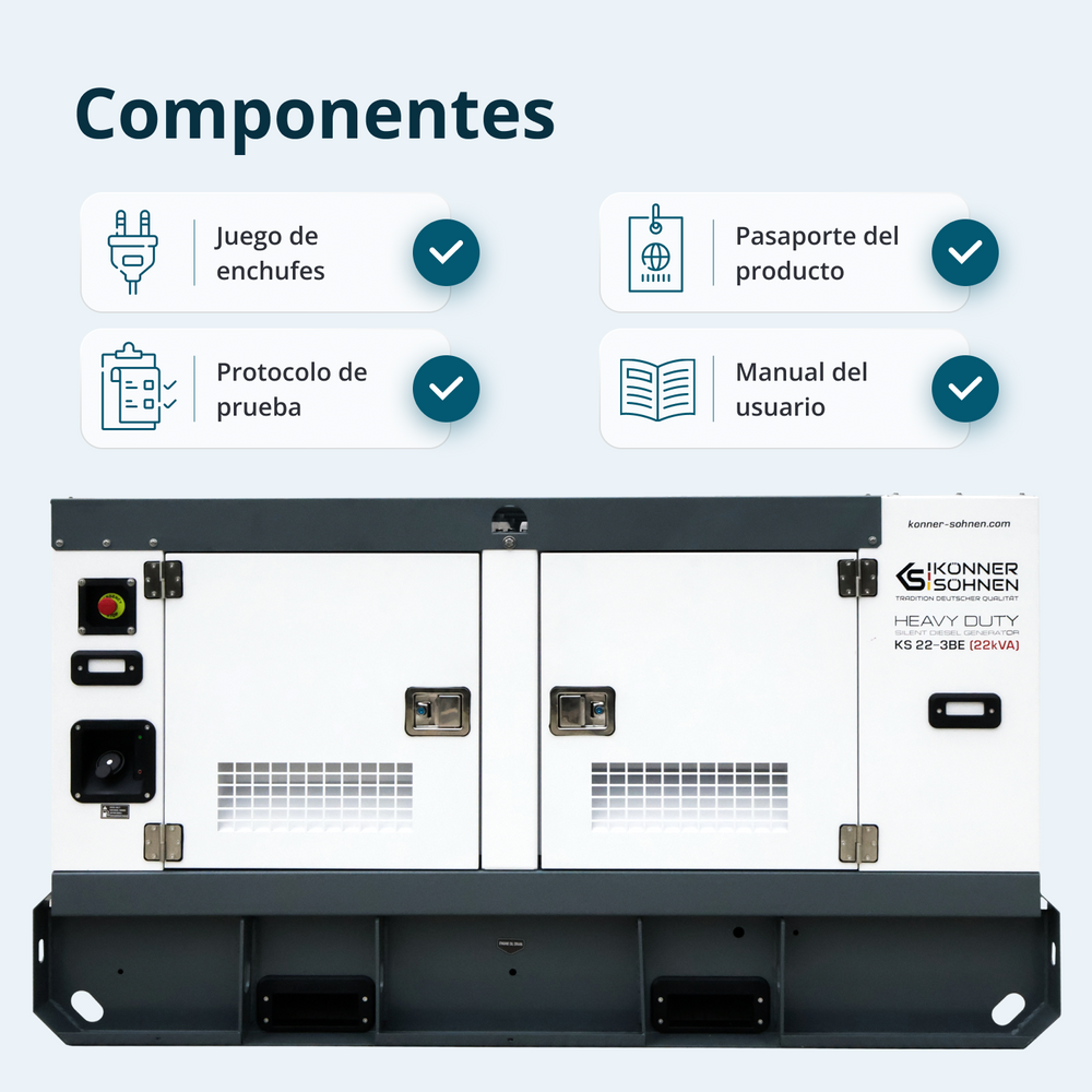 KS 22-3BE Central eléctrica diésel trifásica