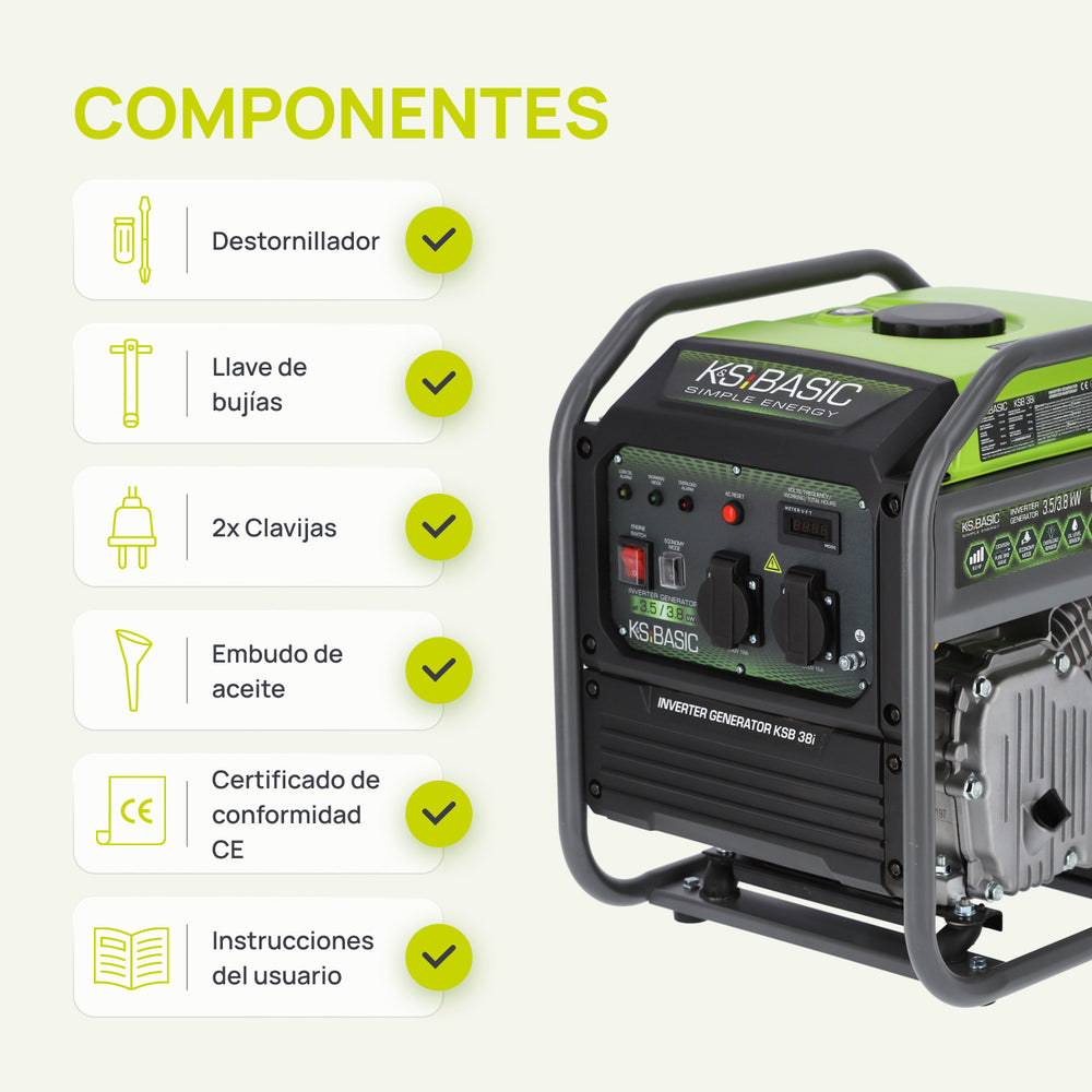 Generador Inverter KSB 38i 