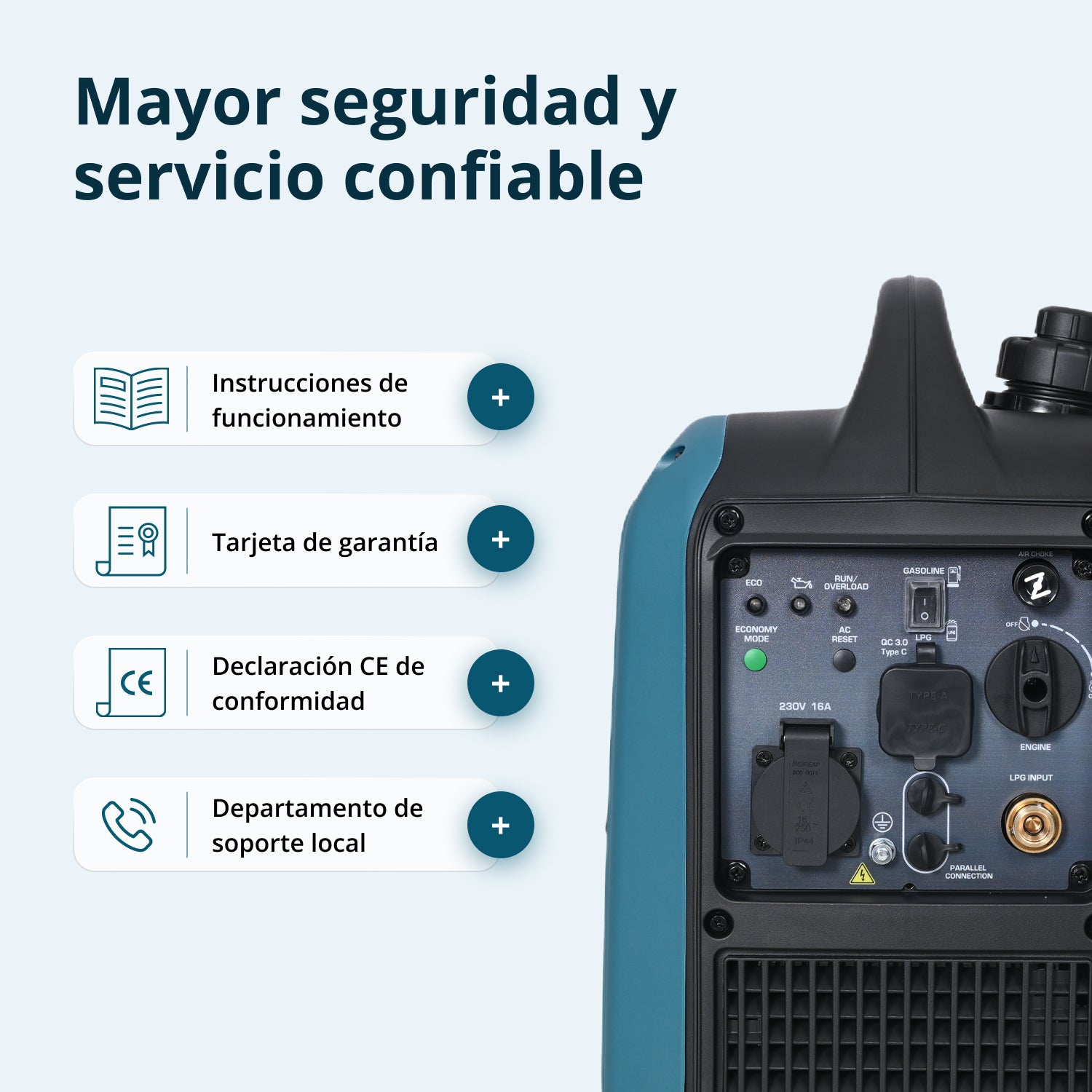 Generador Inverter (gasolina/gas) KS 1900iG S 