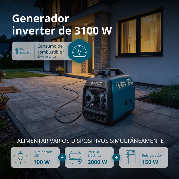 Generador inverter Könner & Söhnen KS 3100i S