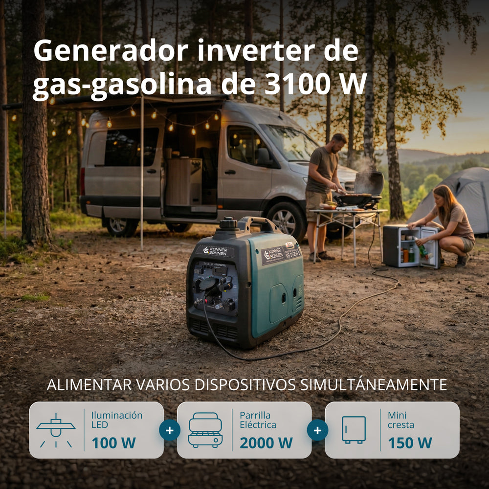 Generador inverter híbrido de gas/gasolina KS 3100iG S