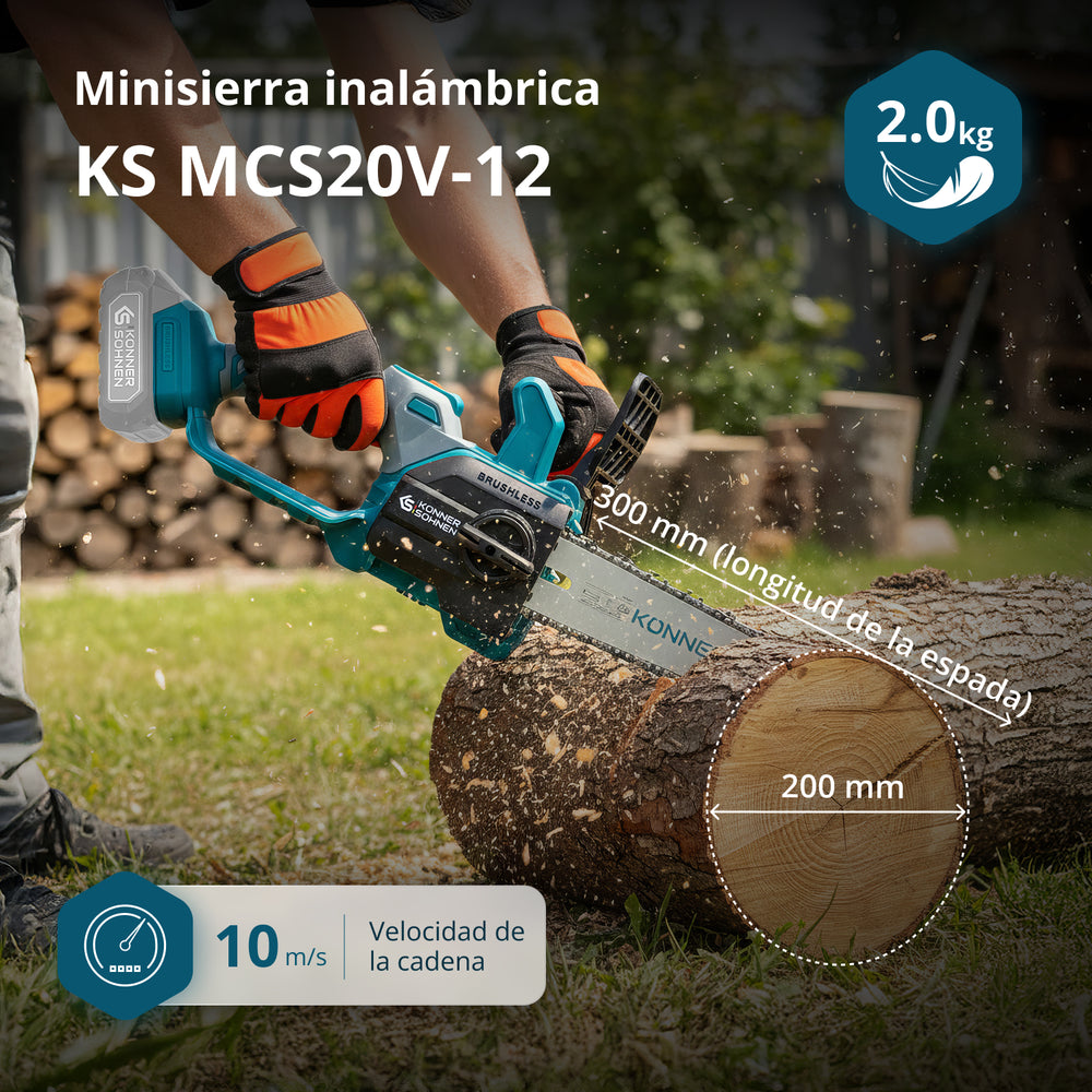 Sierra inalámbrica KS MCS20V-12