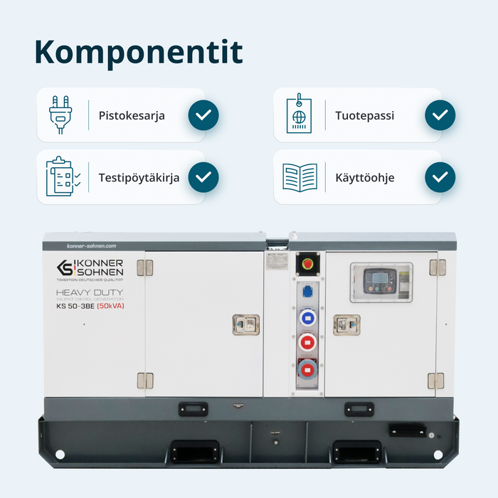 Kolmivaiheinen dieselvoimala KS 50-3BE