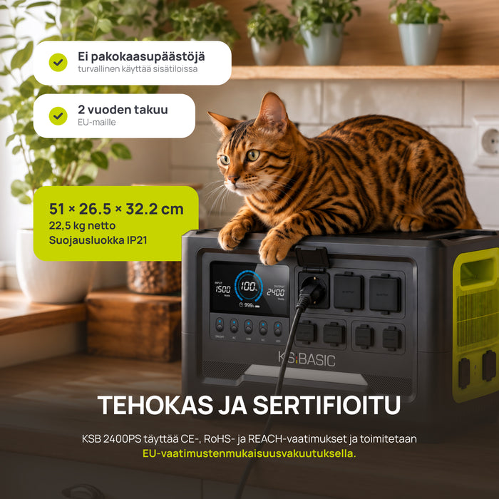 Kannettava virtalähde KSB 2400PS