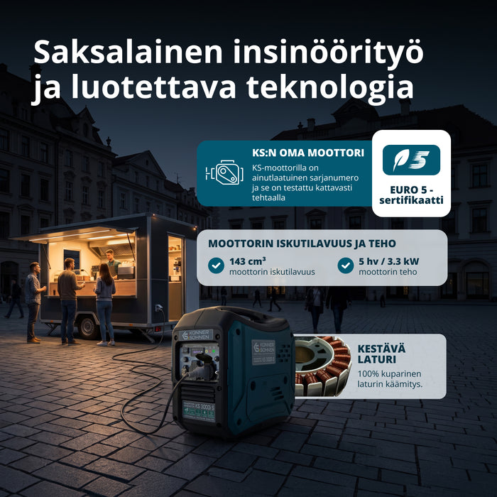 Invertterigeneraattori KS 3000i S