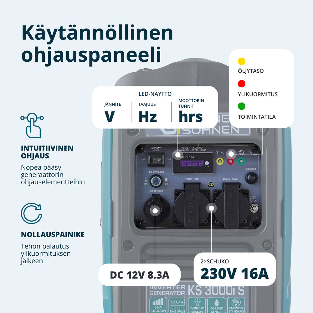 Invertterigeneraattori KS 3000i S