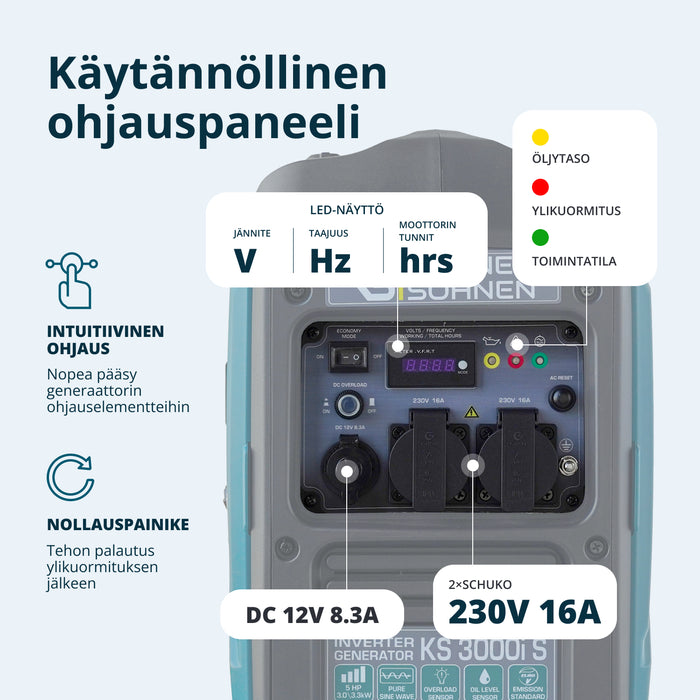 Invertterigeneraattori KS 3000i S