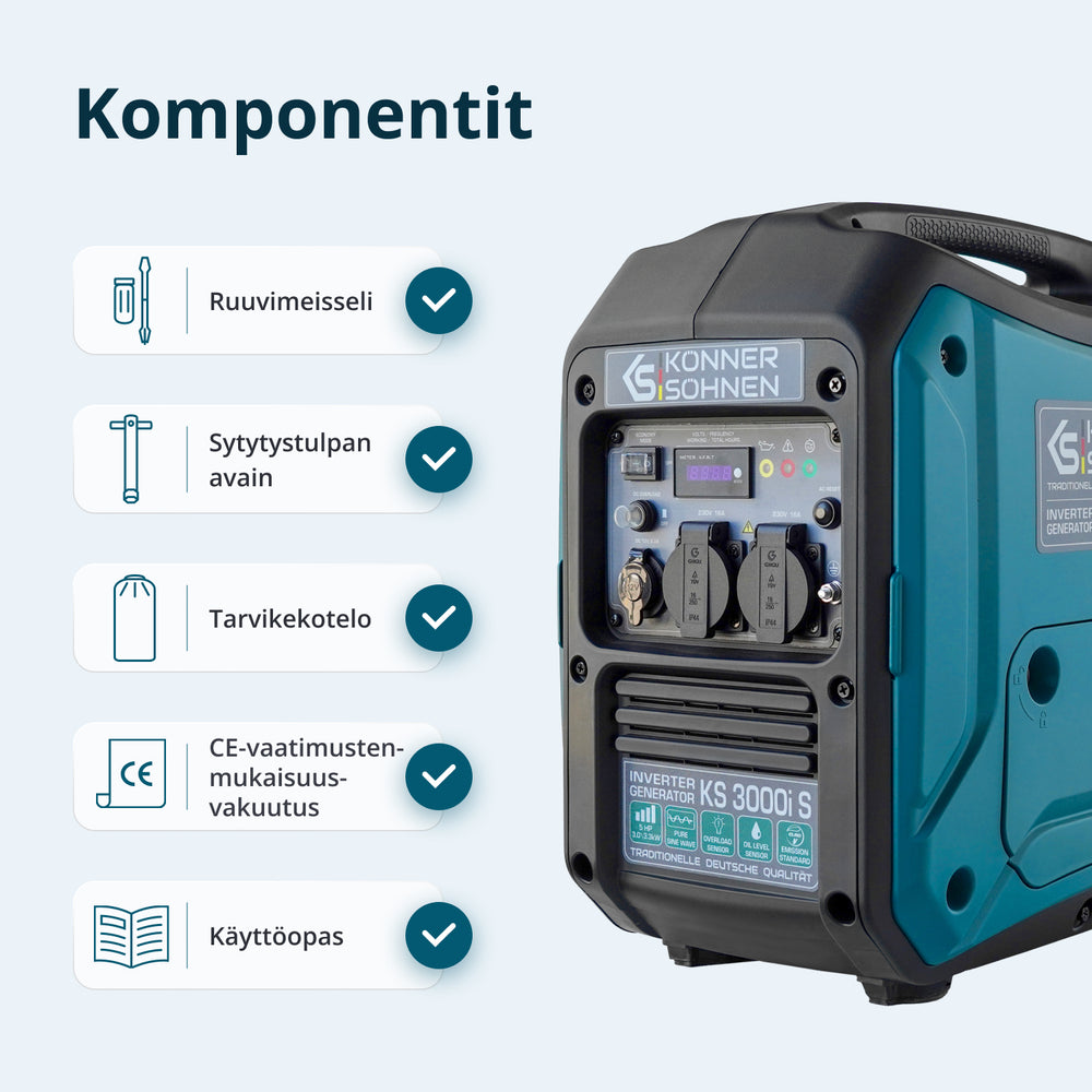 Invertterigeneraattori KS 3000i S