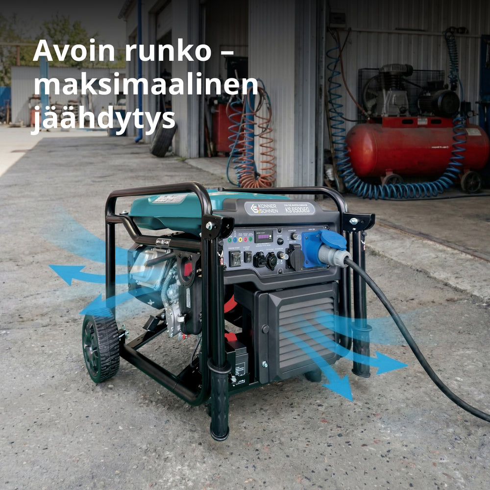 Kaksipolttoaineinen invertterigeneraattori KS 6500iEG