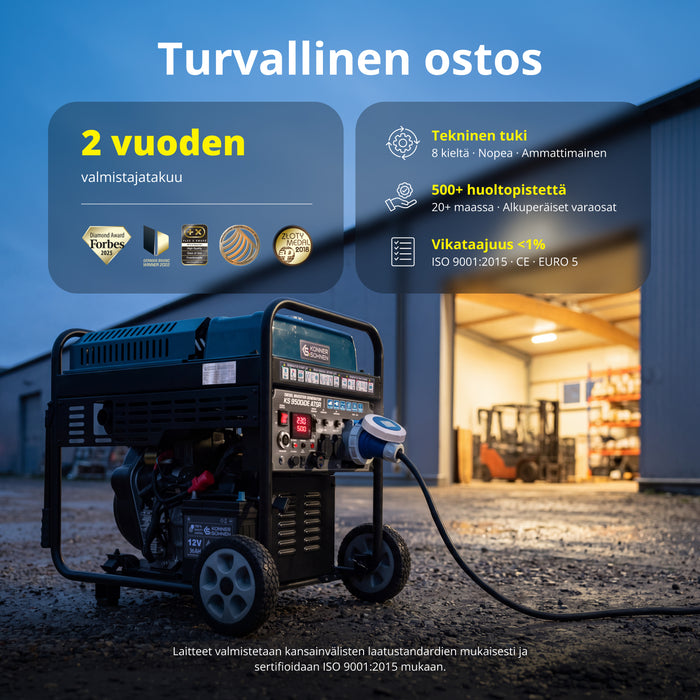 Diesel-invertterigeneraattori KS 9500iDЕ ATSR