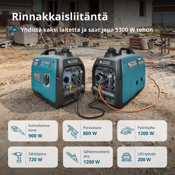 Invertterigeneraattori KS 3100i S