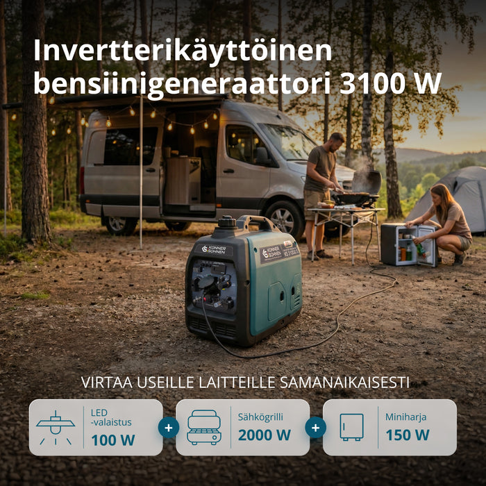 LPG/bensiini-invertterigeneraattori KS 3100iG S