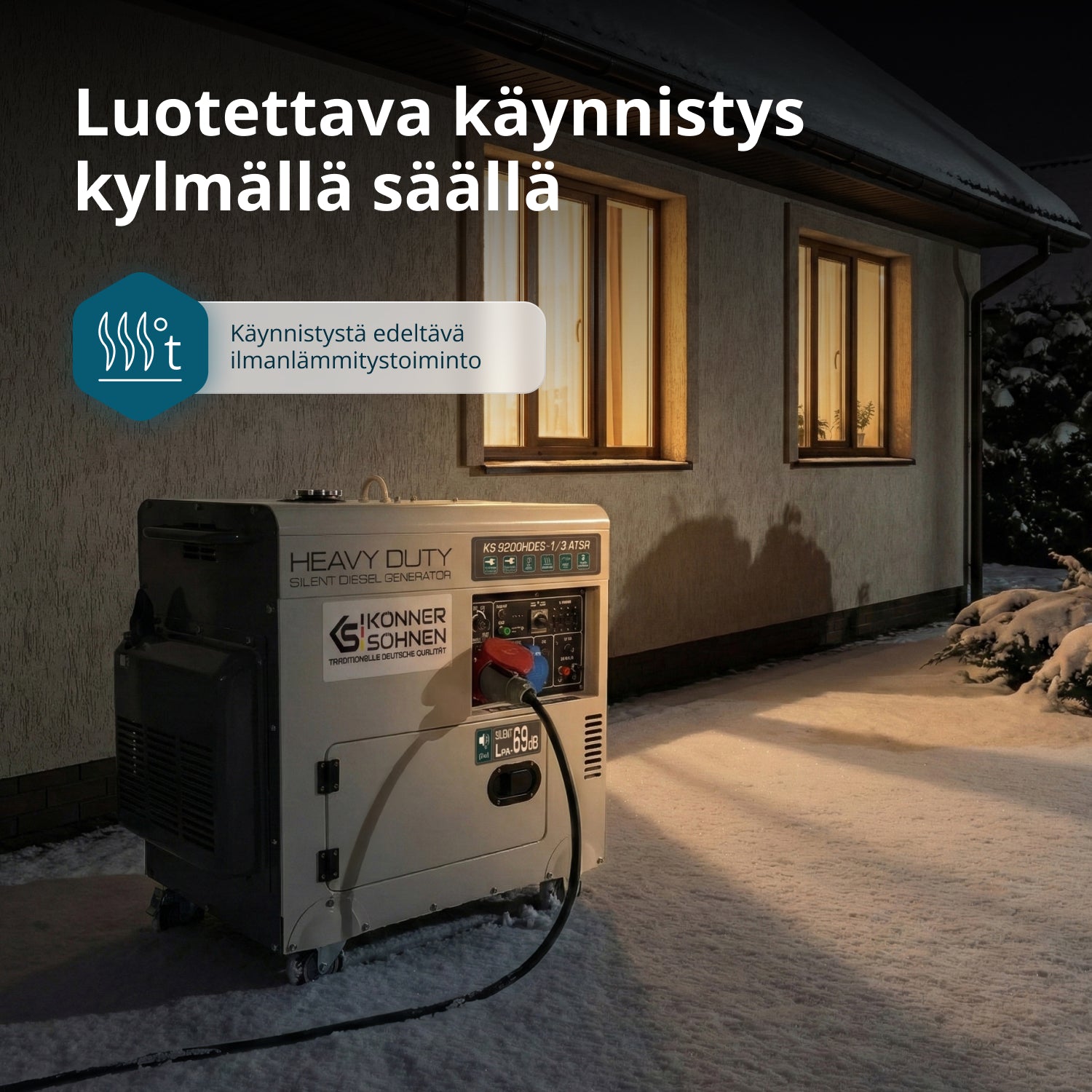 Dieselgeneraattori 'Könner & Söhnen' KS 9200HDES-1/3 ATSR (EURO V)