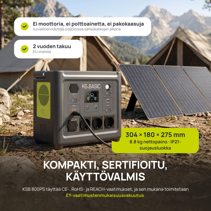 Kannettava virtalähde KSB 800PS
