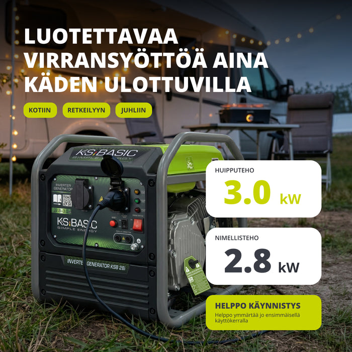 Invertterigeneraattori KSB 28i