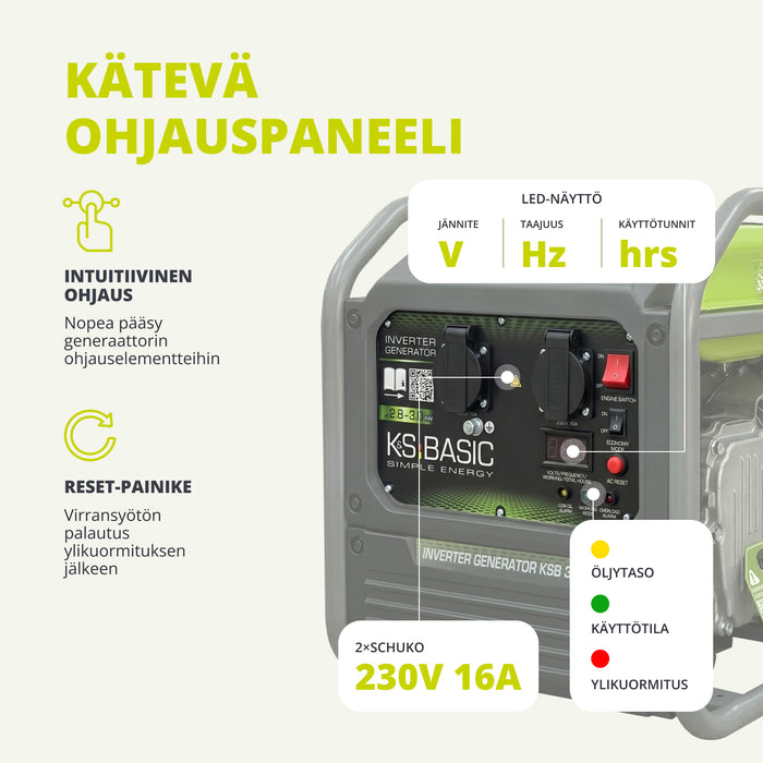 Invertterigeneraattori KSB 30i