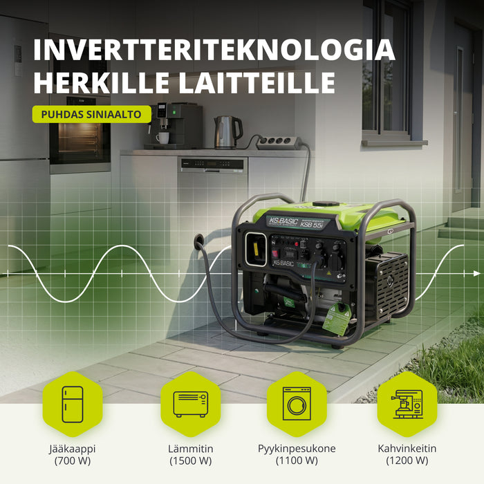 Invertterigeneraattori KSB 55i