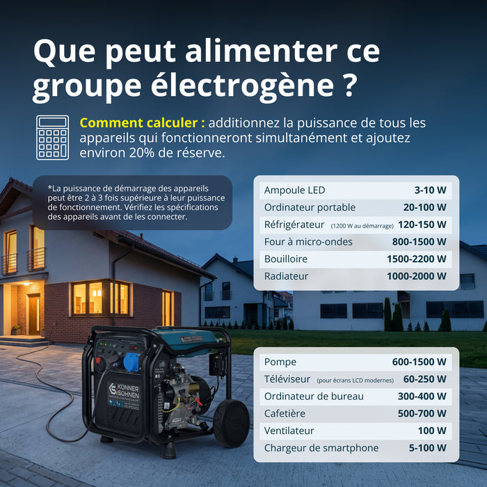 Groupe électrogène à essence-gaz de type inverter KS 8100iEG (Reconditionné Bon état)